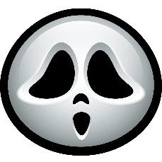 graphic ghost head image icon