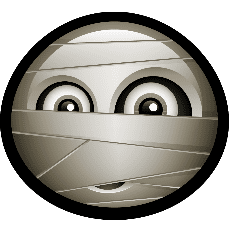 graphic mummy head icon